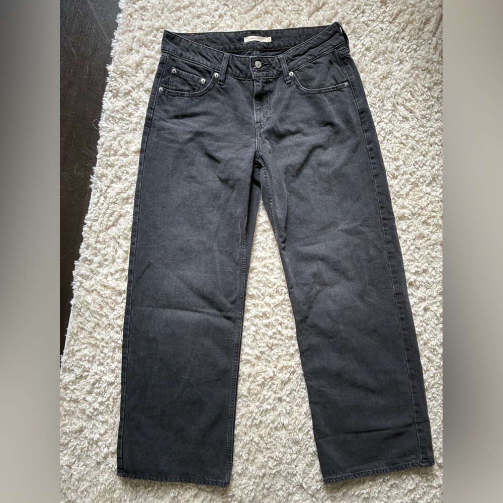 Levi’s super low Black Denim Jeans